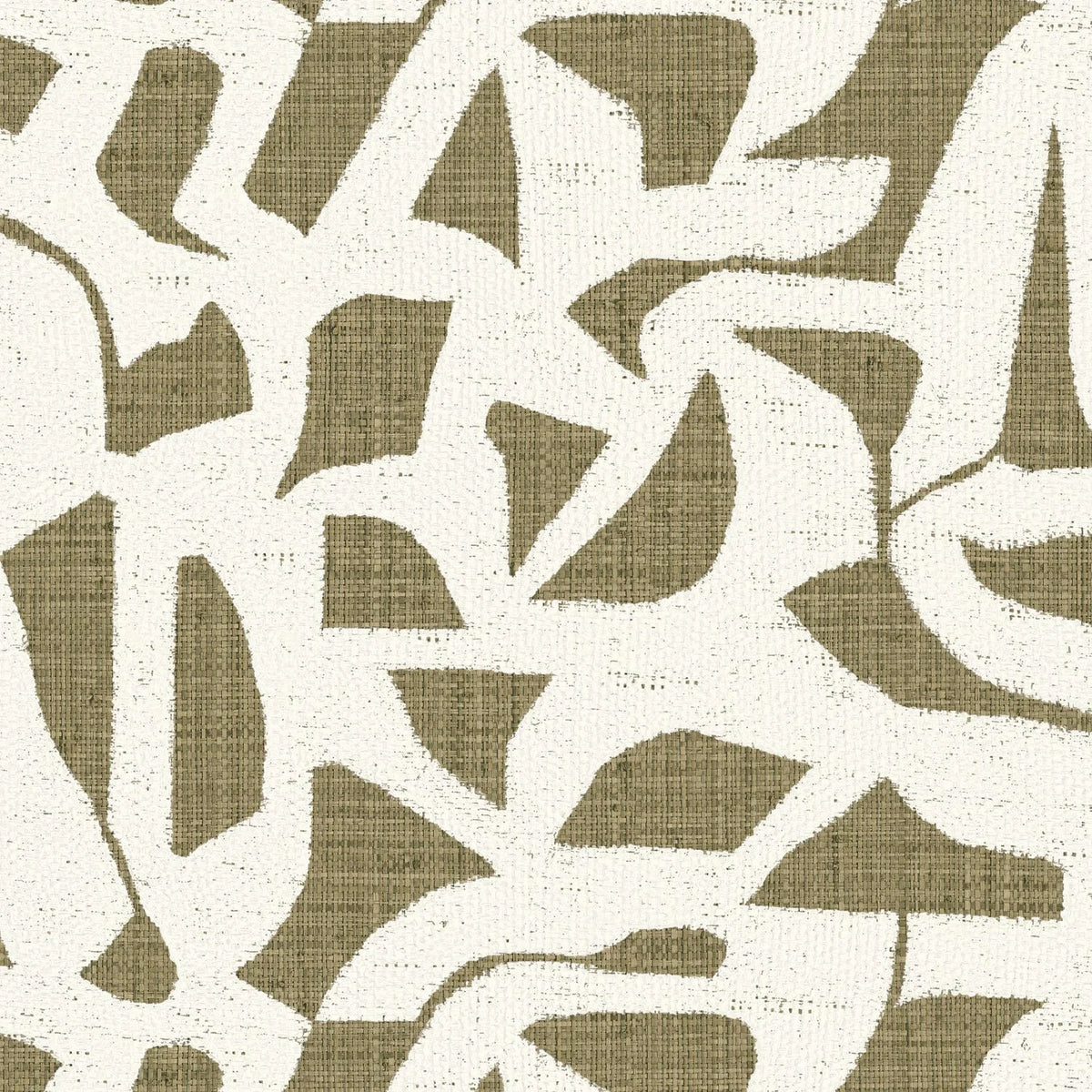 Casamance Cana wallpaper — Kaki