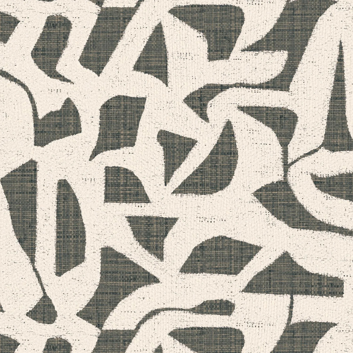 Casamance Cana wallpaper — Anthracite