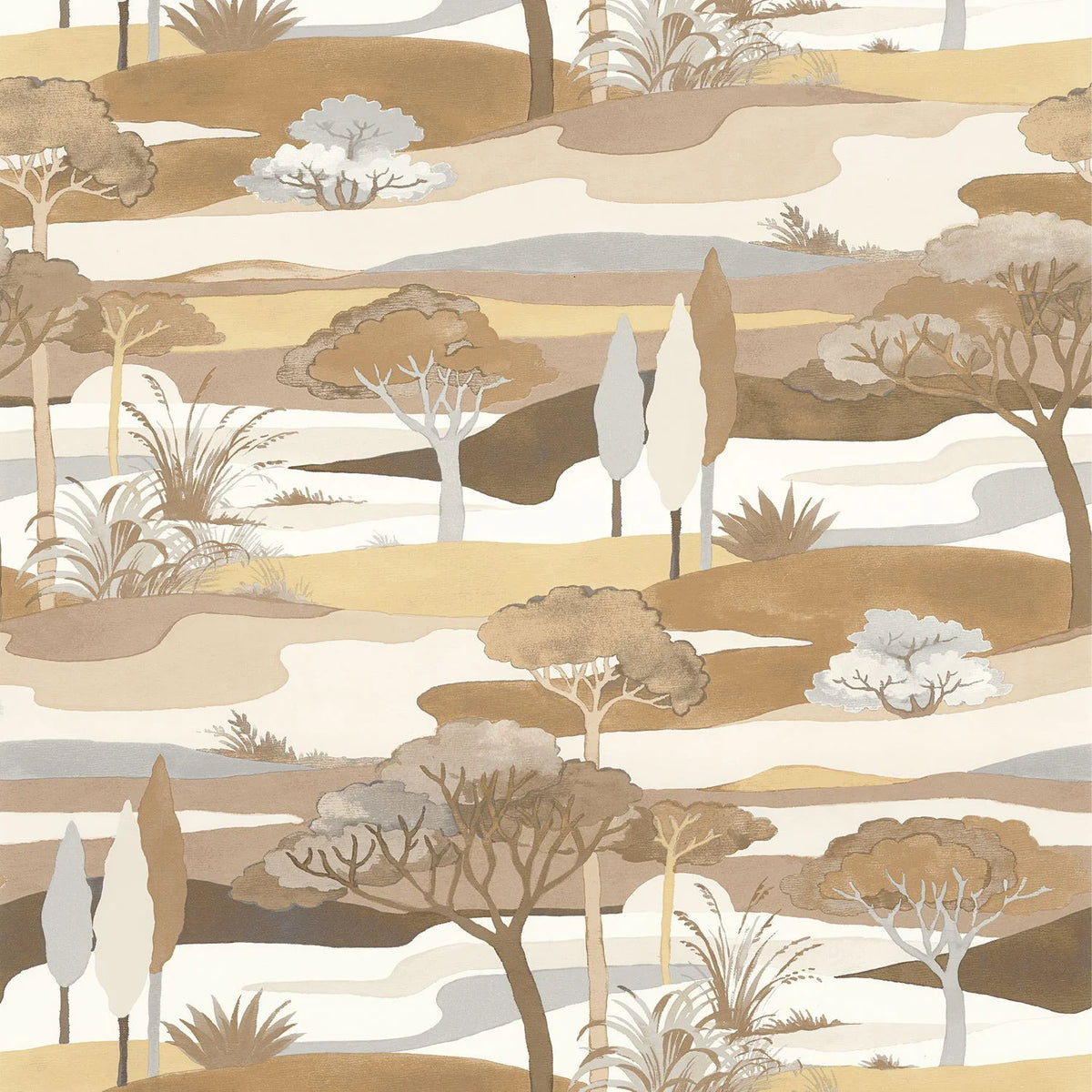 Casamance Cap Ferret wallpaper — Sable/Latte
