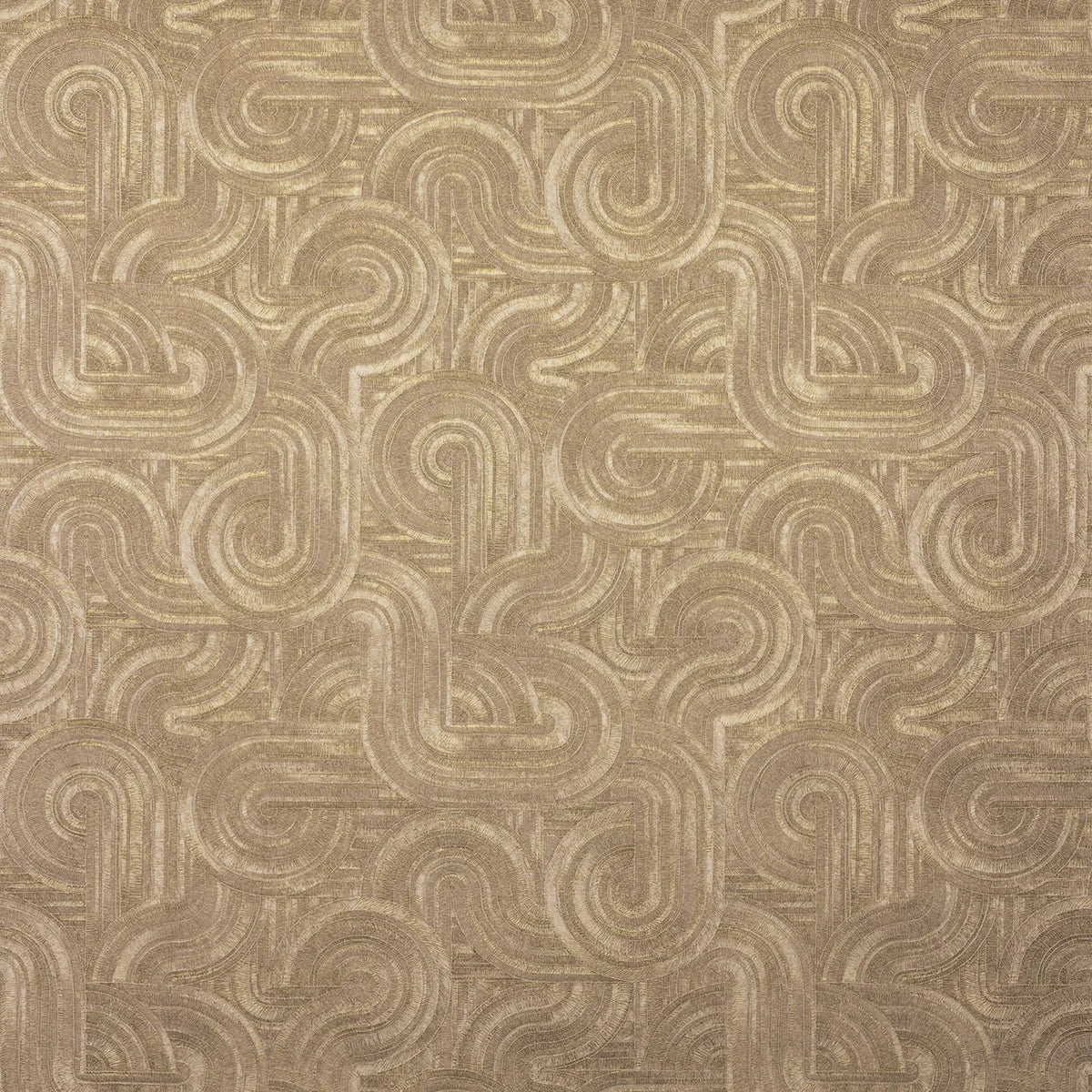 Casamance Carat wallpaper — Beige/Doré