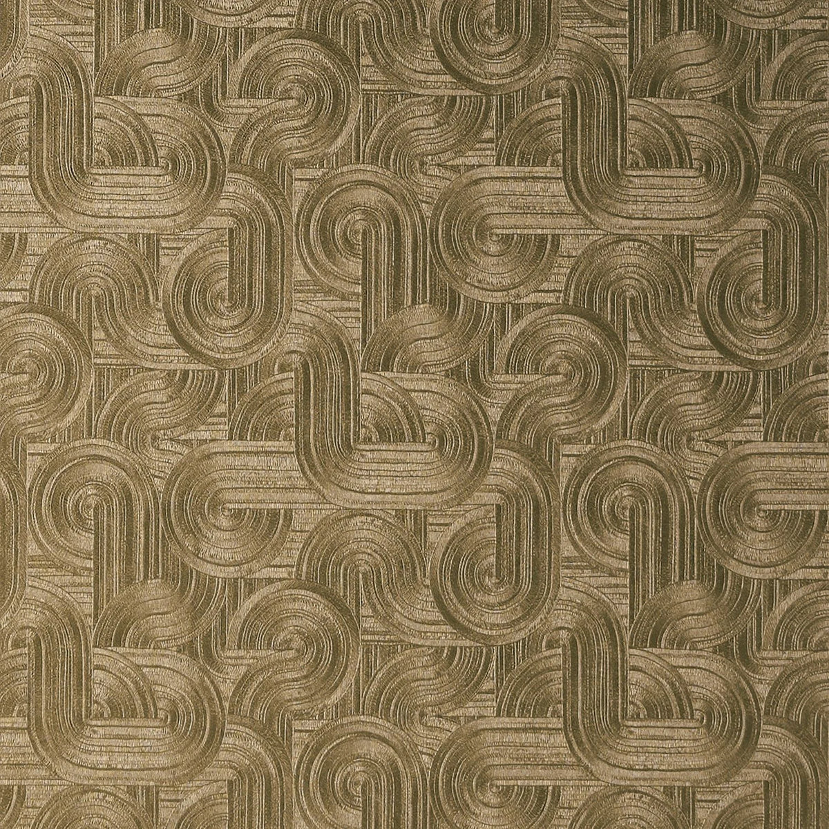 Casamance Carat wallpaper — Doré Foncé