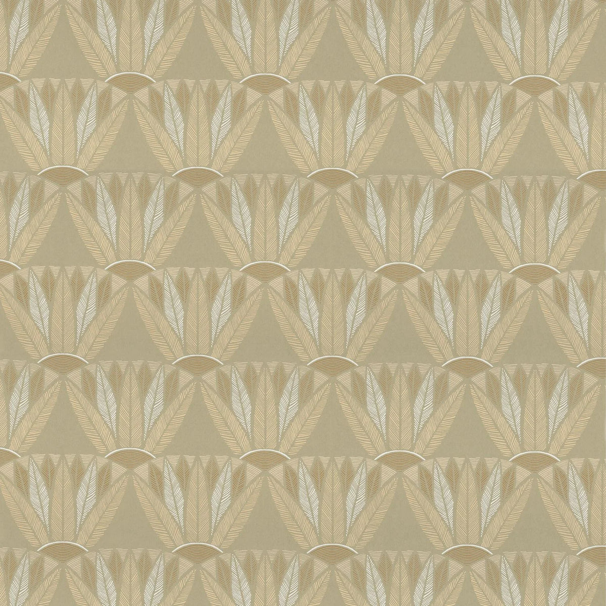 Casamance Castalia wallpaper — Vert Cendré/Doré