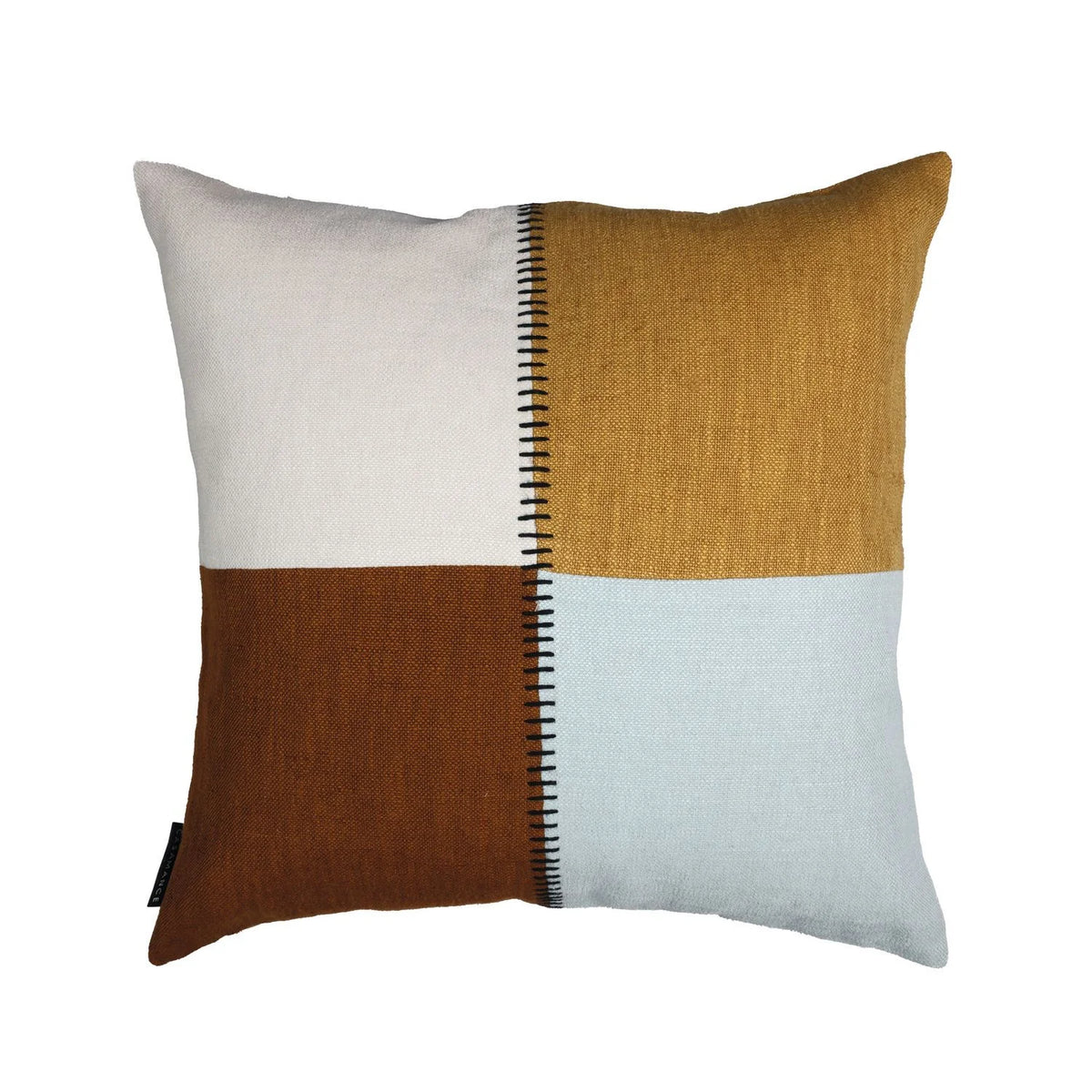 Casamance Centon cushion cover — Ocre Vert De Gris