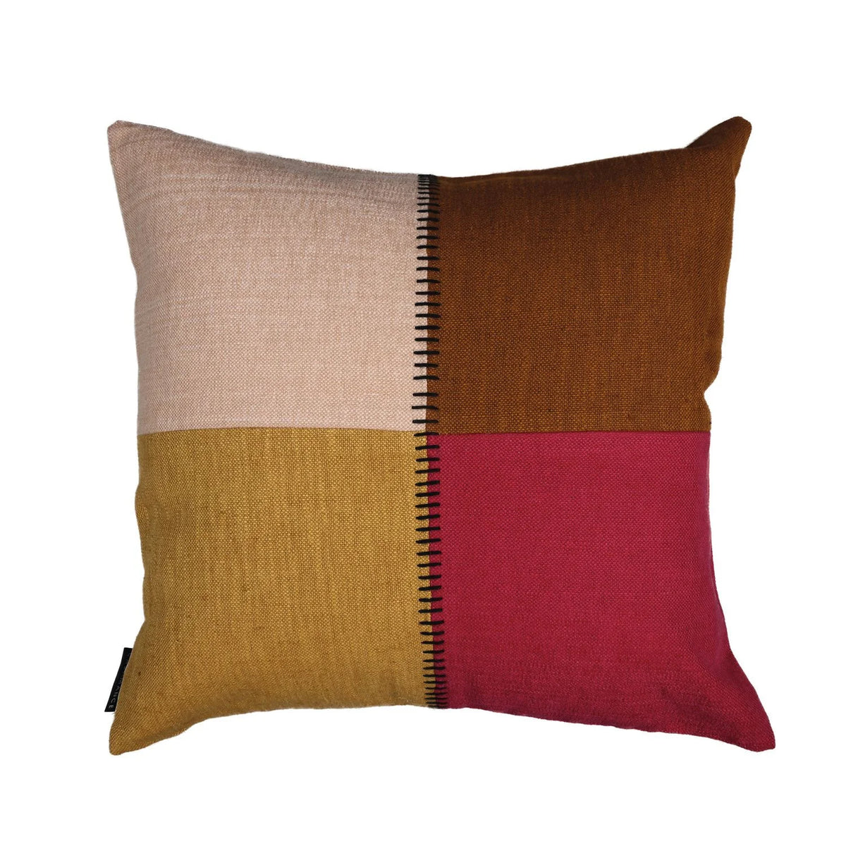 Casamance Centon cushion cover — Terre De Sienne Grenat