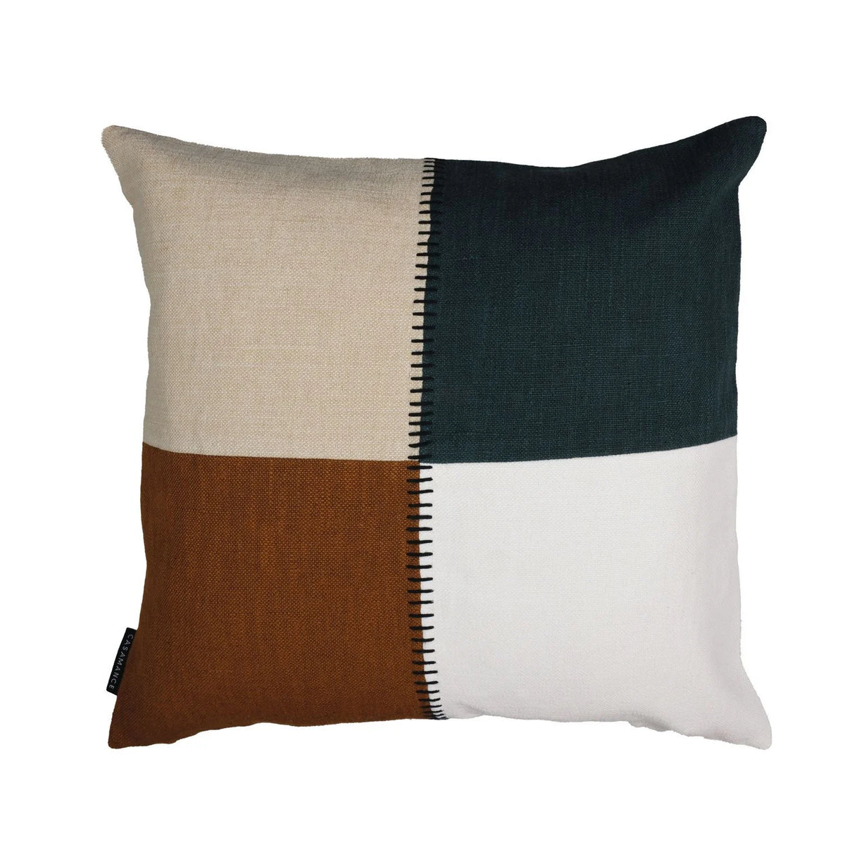 Casamance Centon cushion cover — Praline Bleu Canard
