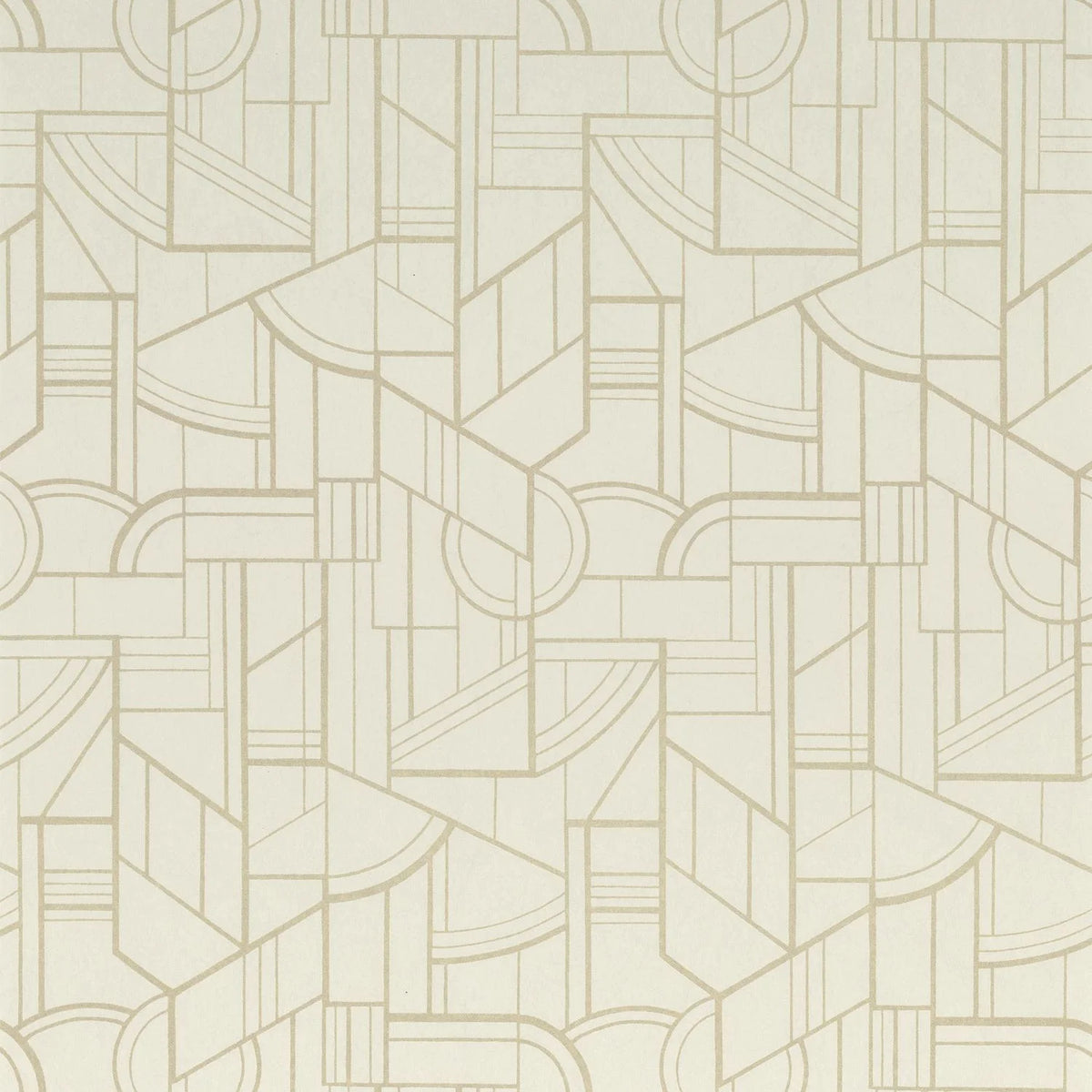 Casamance Cinétique wallpaper — Sable/Doré