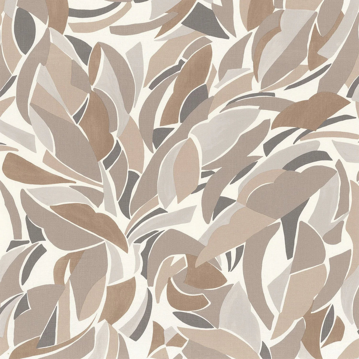 Casamance Collage wallpaper — Blanc/Sable