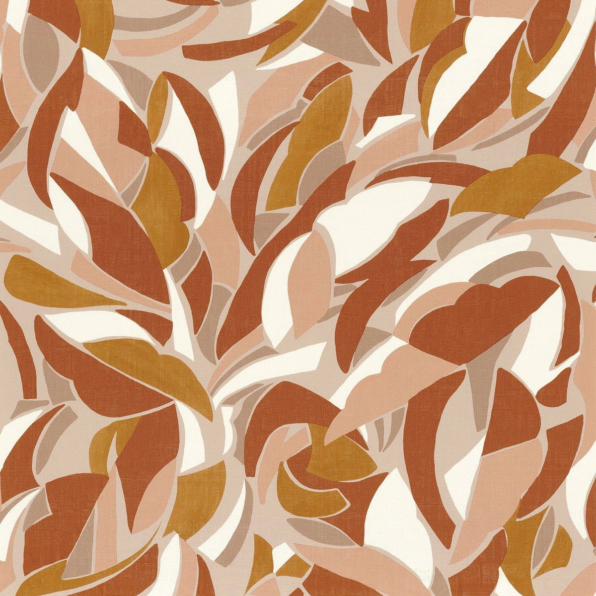 Casamance Collage wallpaper — Terracotta