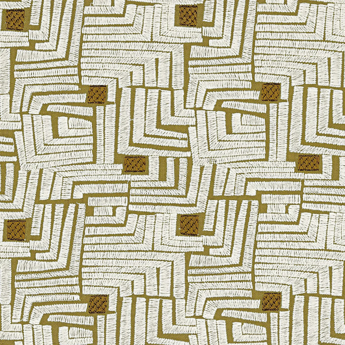 Casamance Composition fabric — Olive