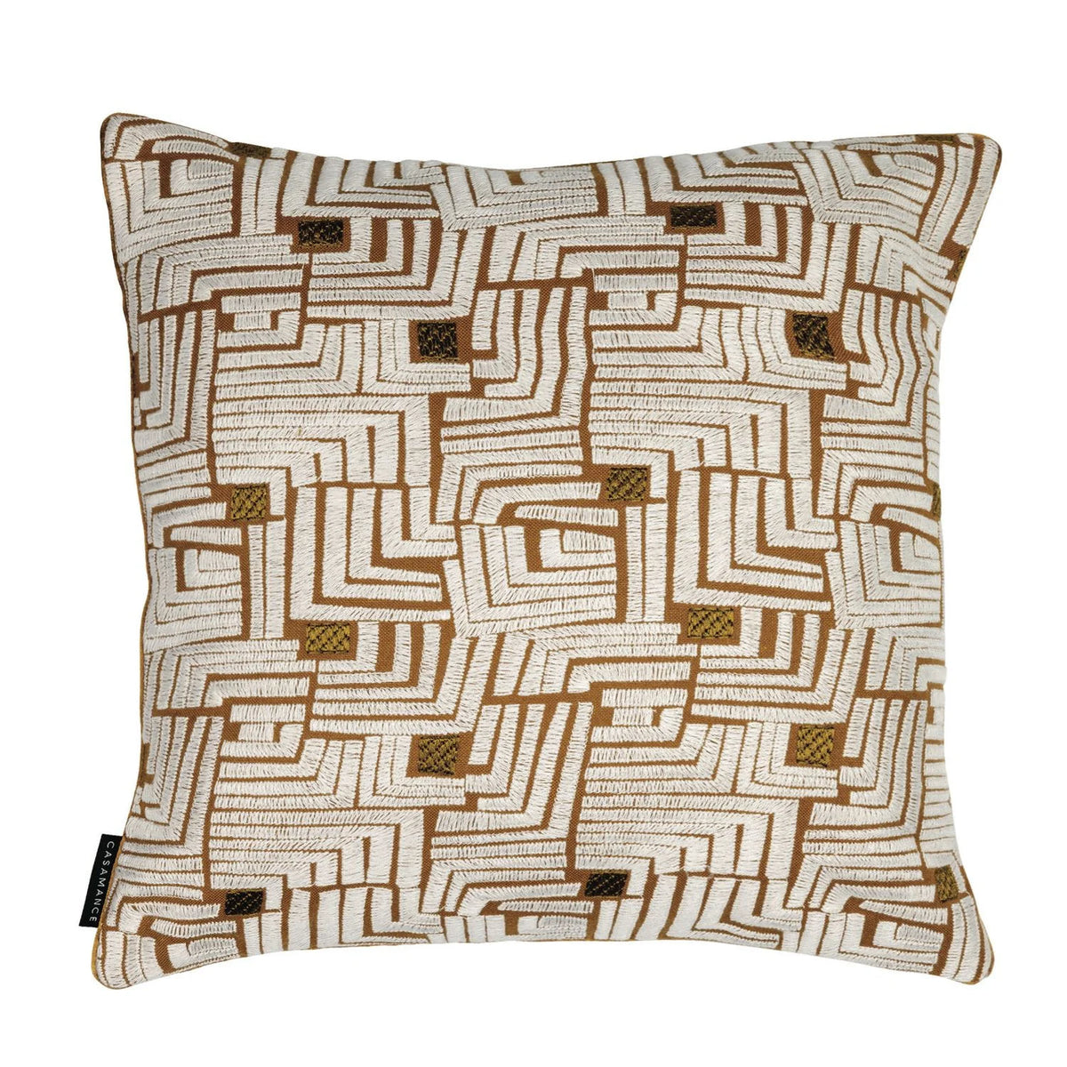 Casamance Composition cushion cover — Orange Terreux
