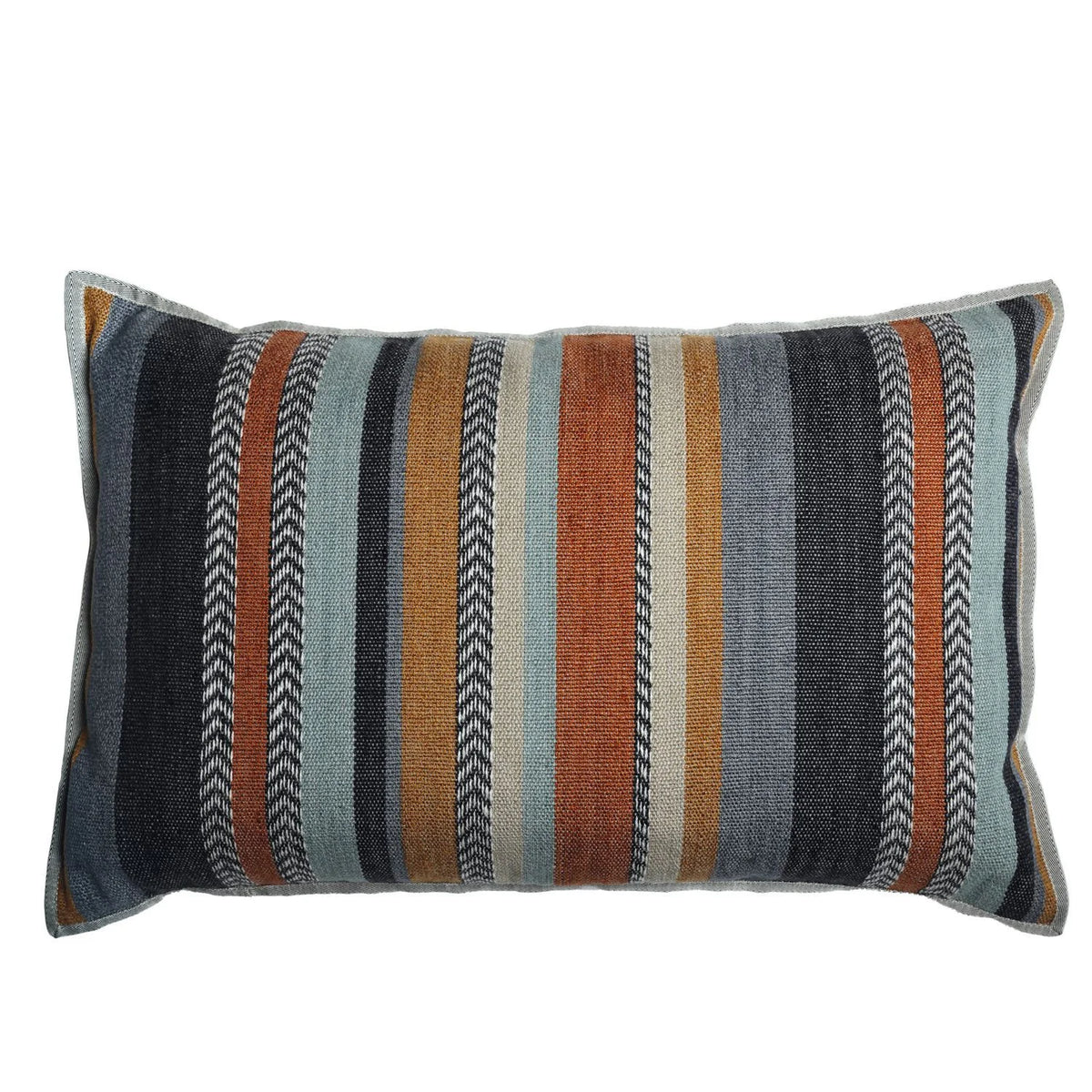 Casamance Costa Nova cushion cover — Pierre Bleue Terre De Sienne
