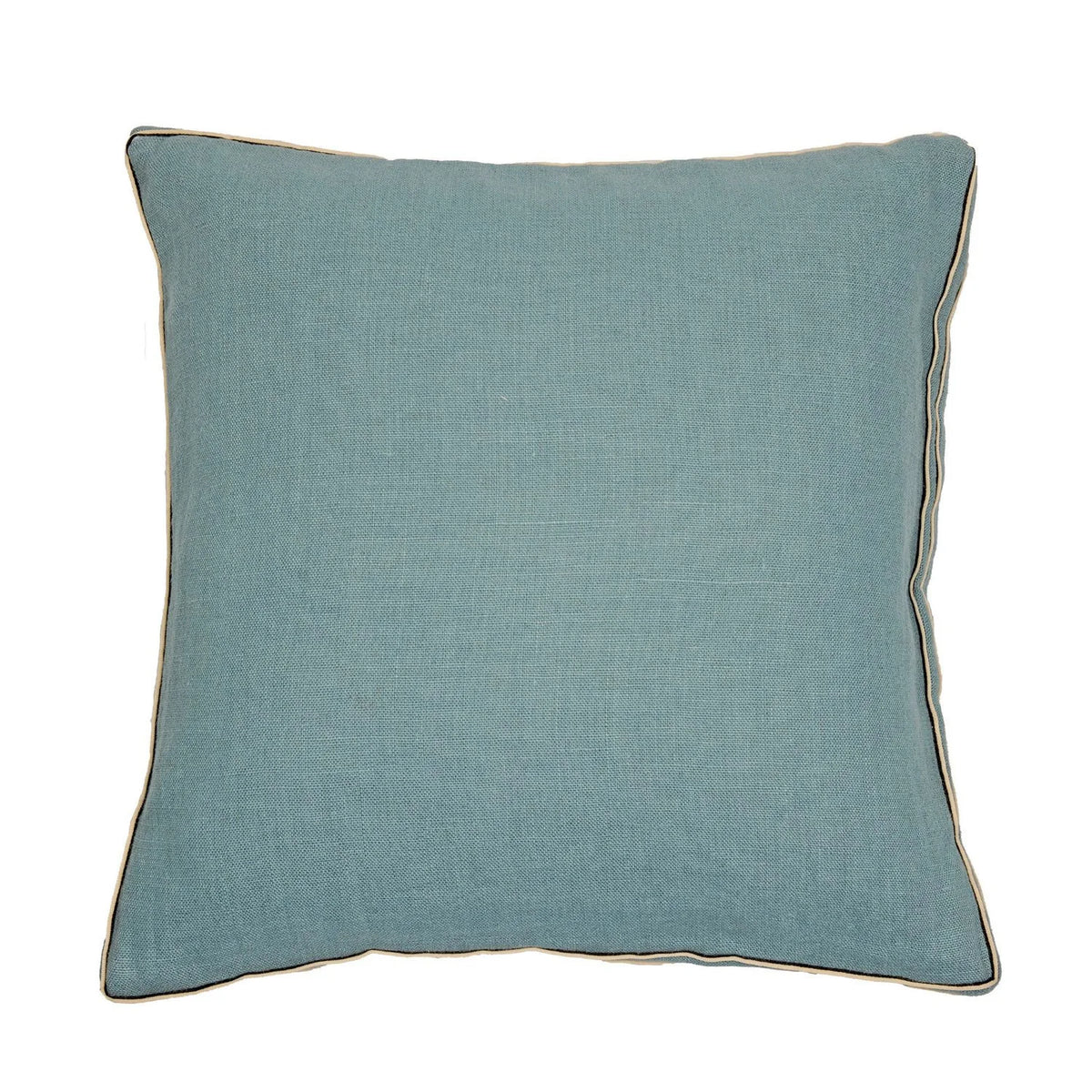Casamance Cote Lin cushion cover — Bleu Baltique