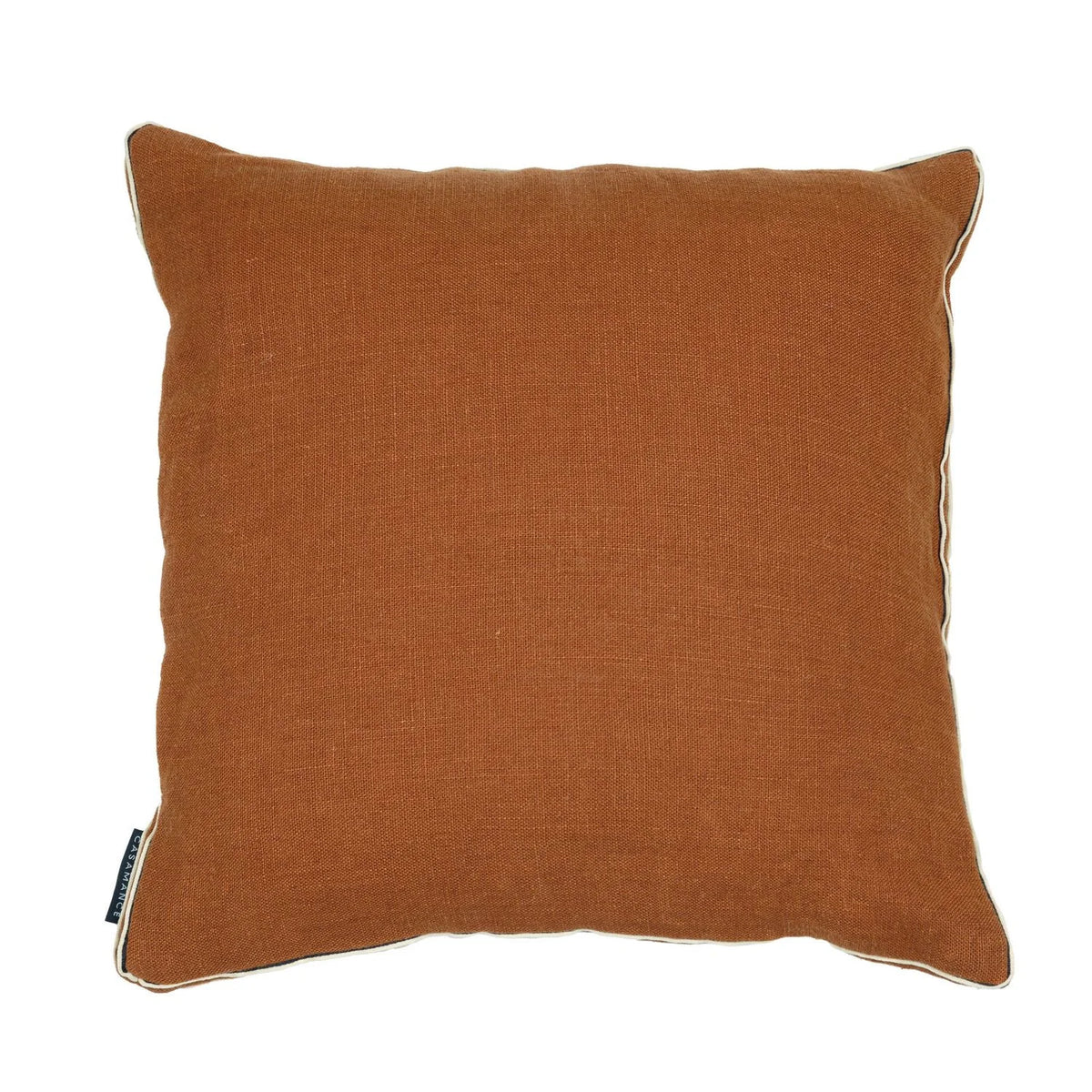 Casamance Cote Lin cushion cover — Terracota