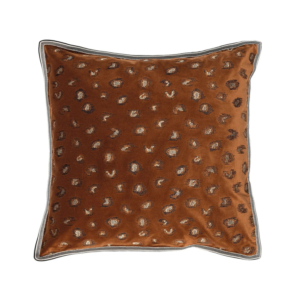 Casamance Daim cushion cover — Terracotta
