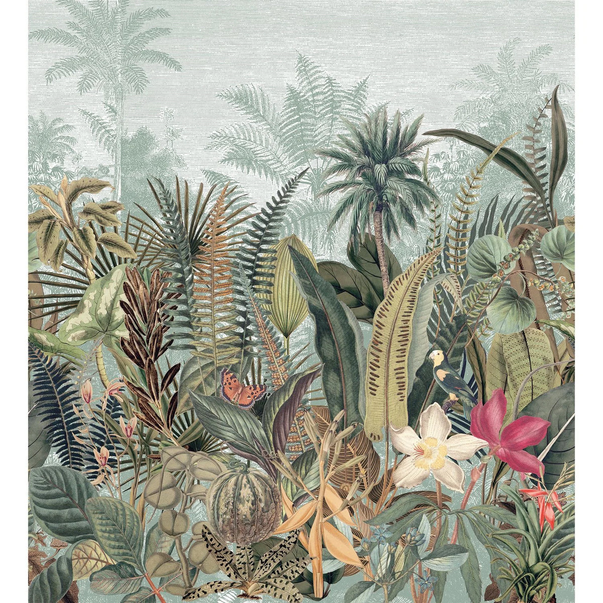 Casamance Daintree wallpanel — Céladon/Kaki