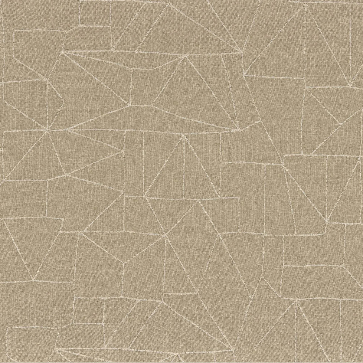 Casamance Elu Recycle fabric — Beige Taupe