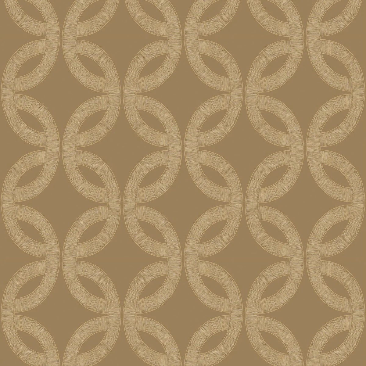Casamance Etienne wallpaper — Praliné/Doré