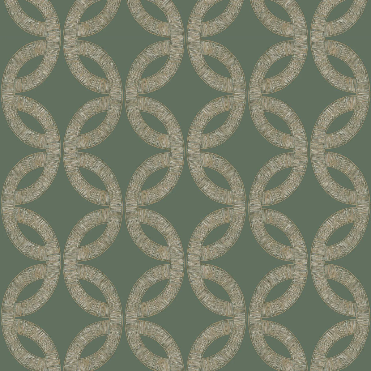 Casamance Etienne wallpaper — Vert De Gris/Doré