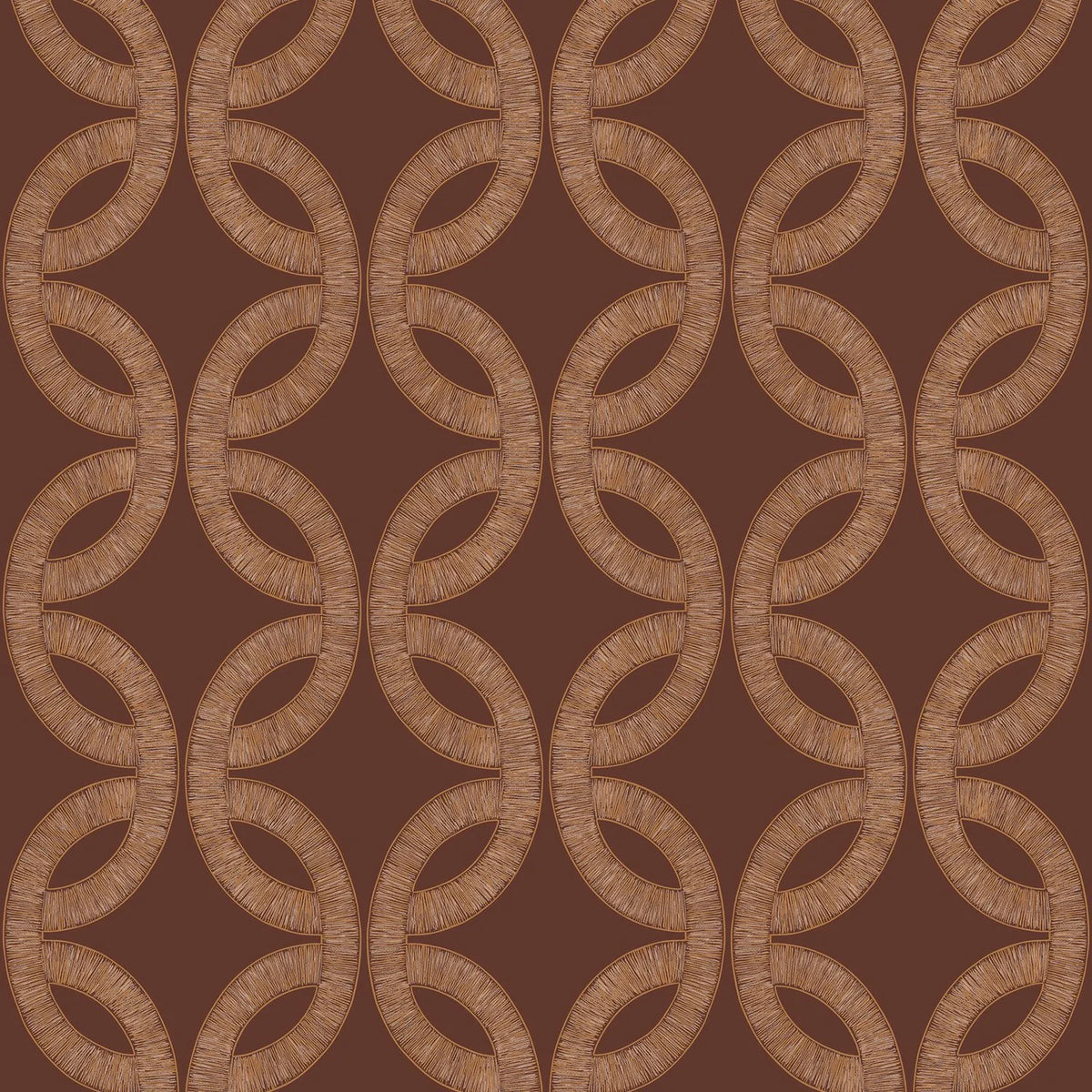 Casamance Etienne wallpaper — Bordeaux/Cuivré