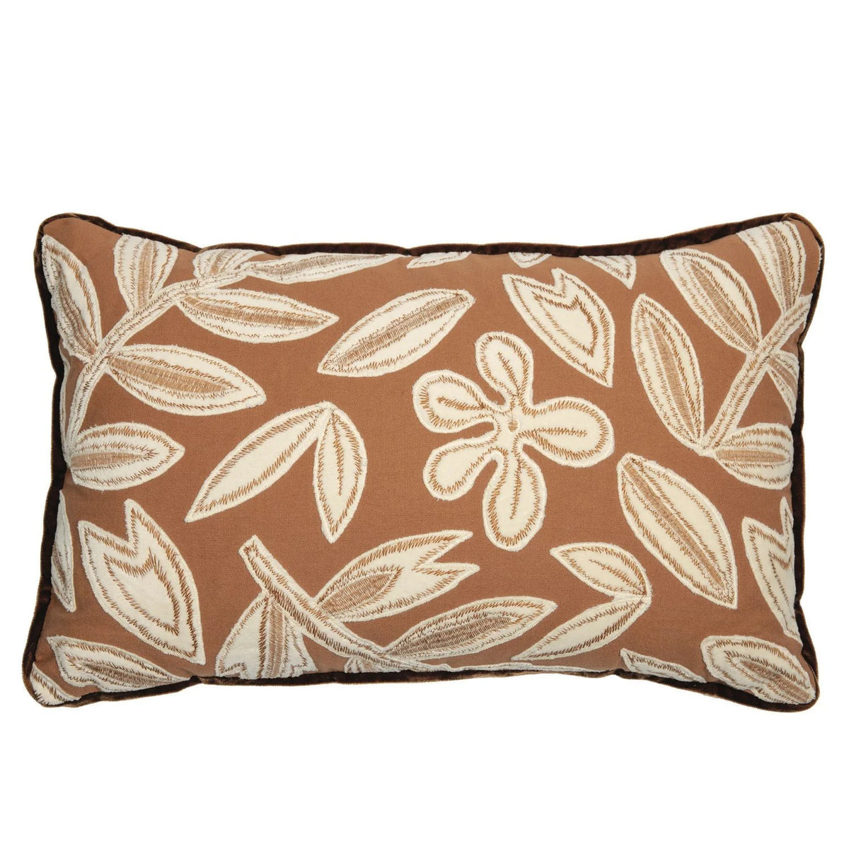Casamance Forget Me Not cushion cover — Orange Terreux