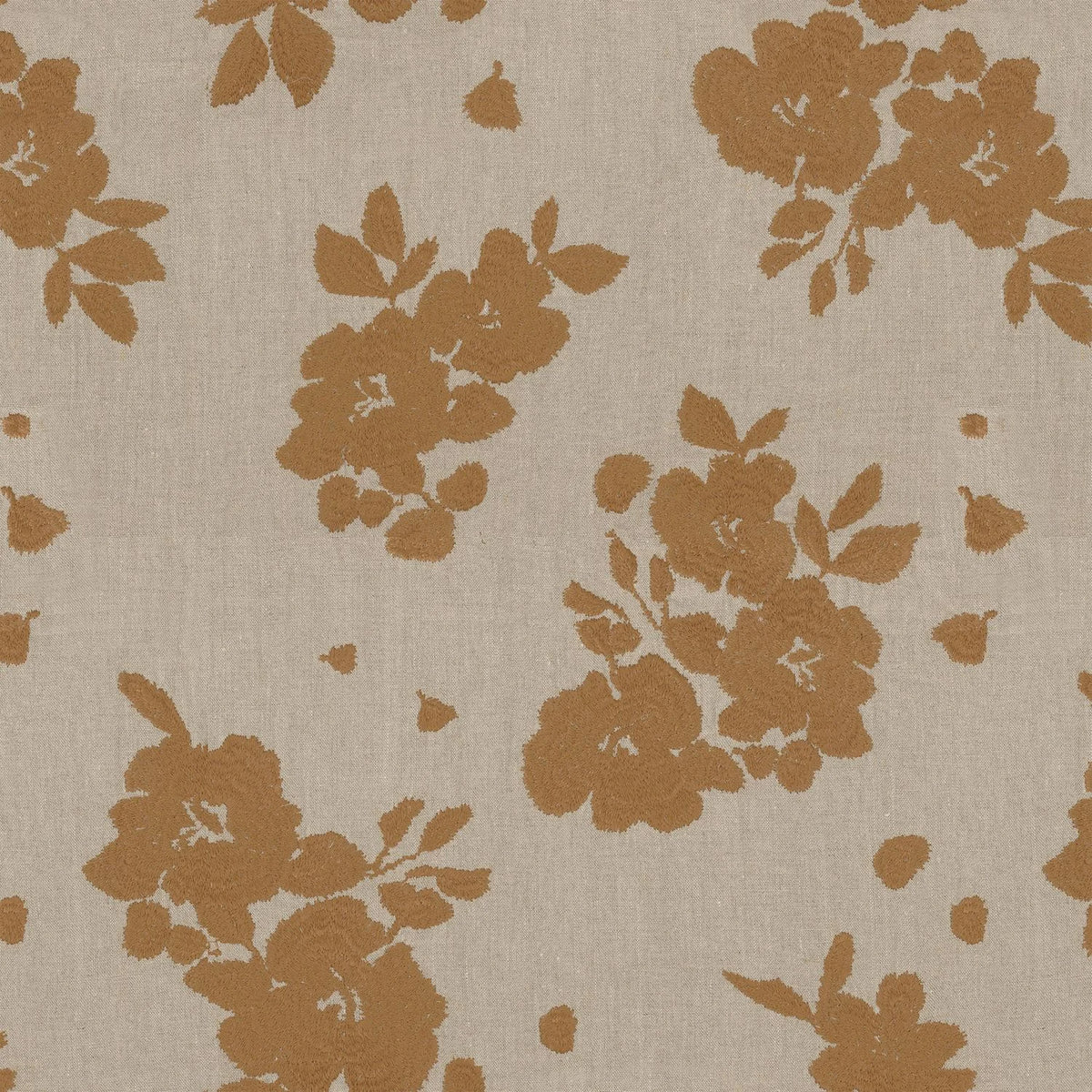 Casamance Gardenia fabric — Ocre