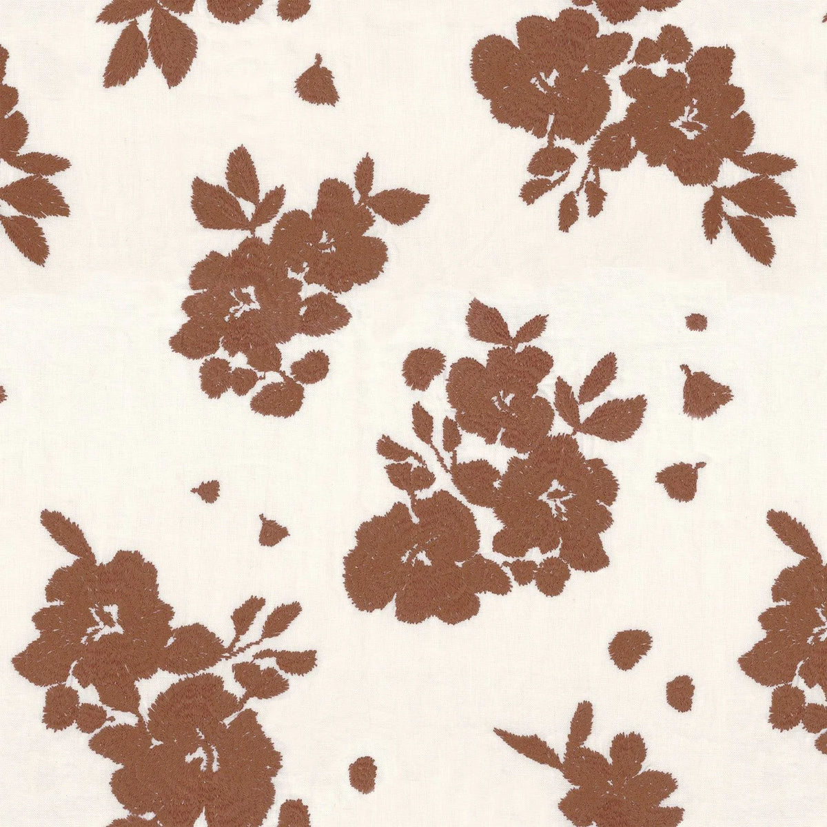 Casamance Gardenia fabric — Terracotta
