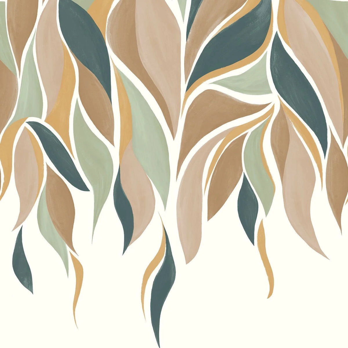 Casamance Gracilis wallpanel — Amande/Mordoré