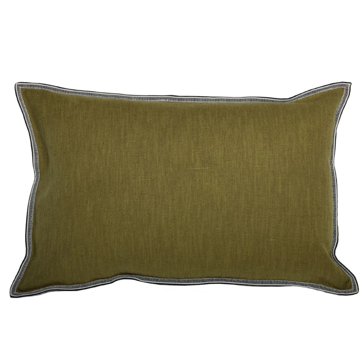 Casamance Guethary cushion cover — Olive