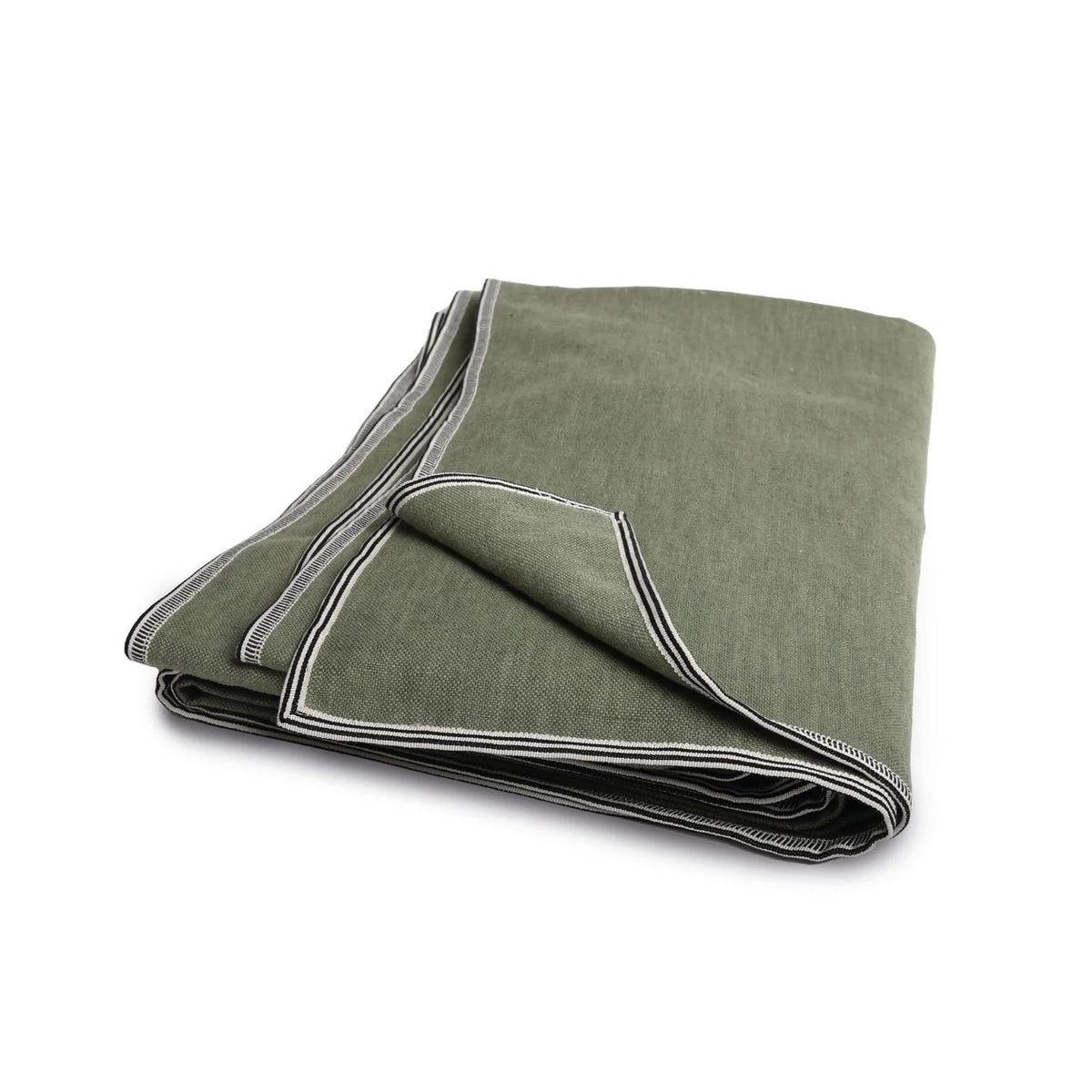 Casamance Guethary throw — Vert de Gris