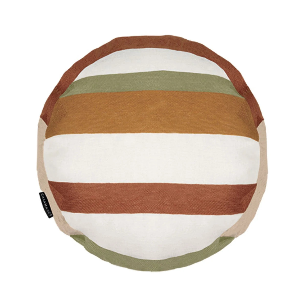 Casamance Halo cushion cover — Ocre Kaki