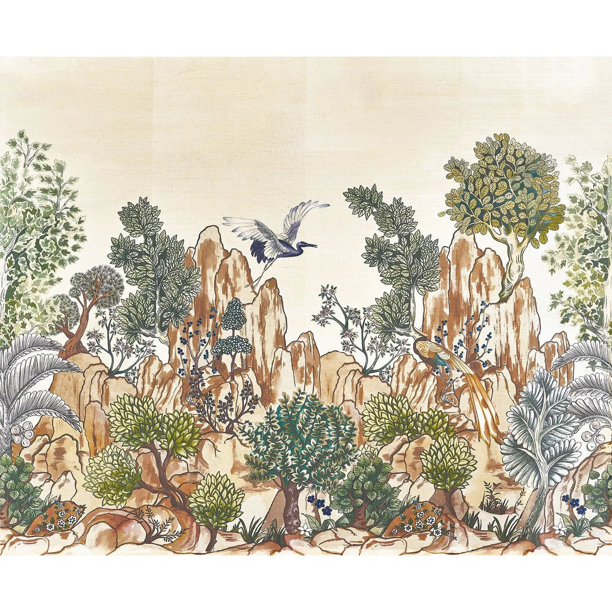 Casamance Hang Mua wallpanel — Sable / Mordoré