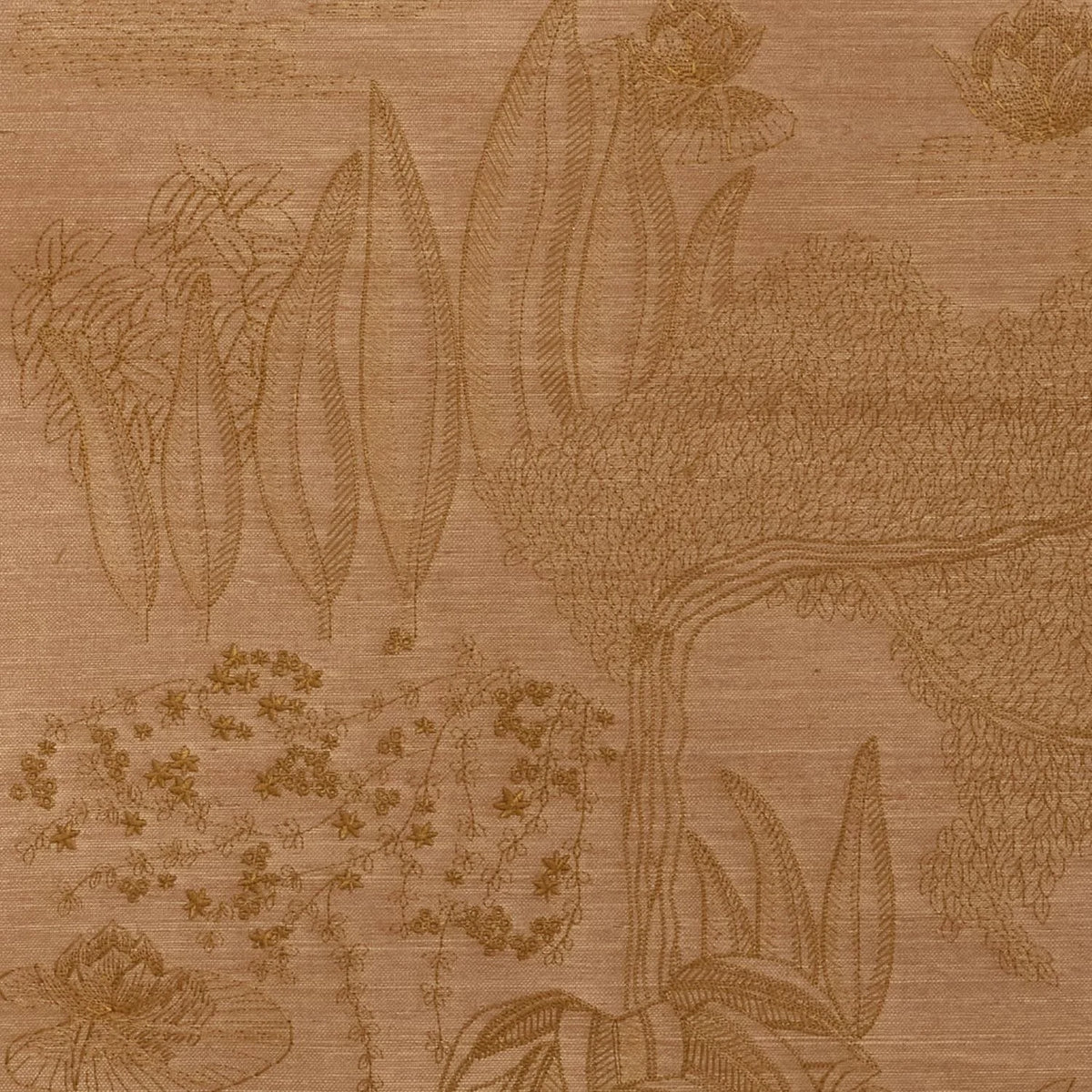 Casamance Hasu wallcovering — Naturel Mordoré
