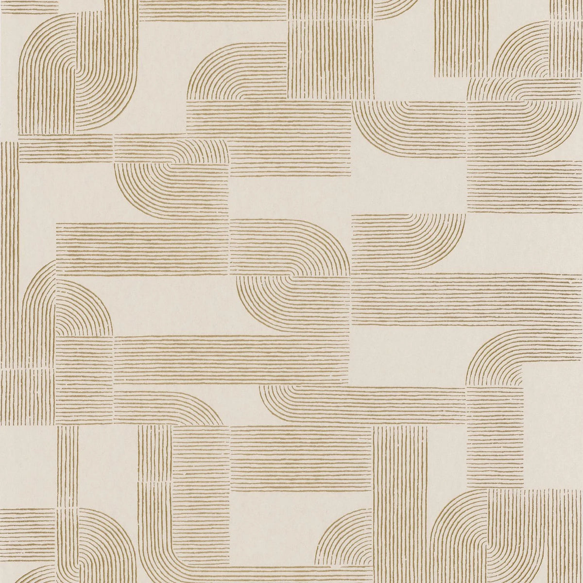 Casamance Hector wallpaper — Sable/Doré