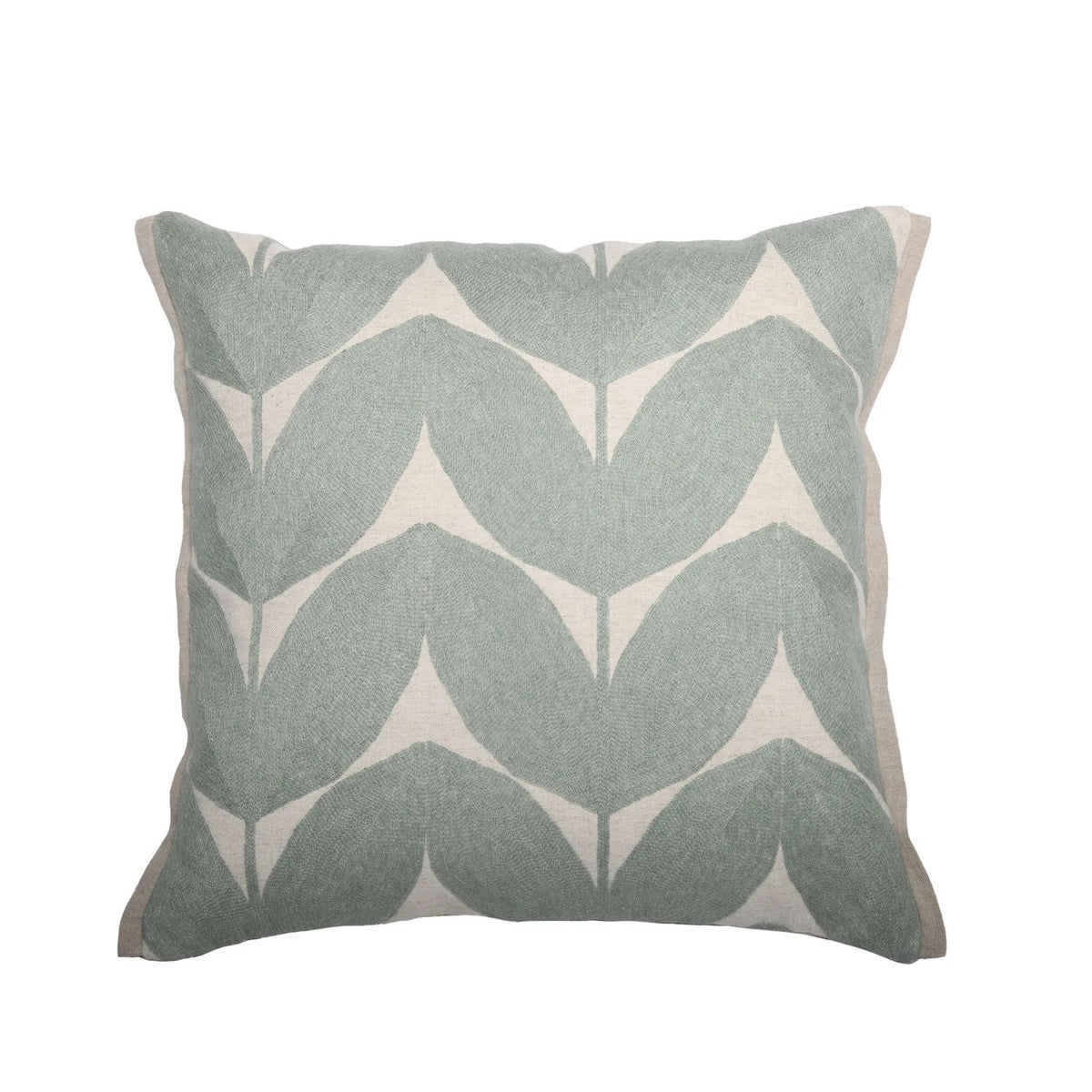 Casamance Herbes Folles cushion cover — Celadon