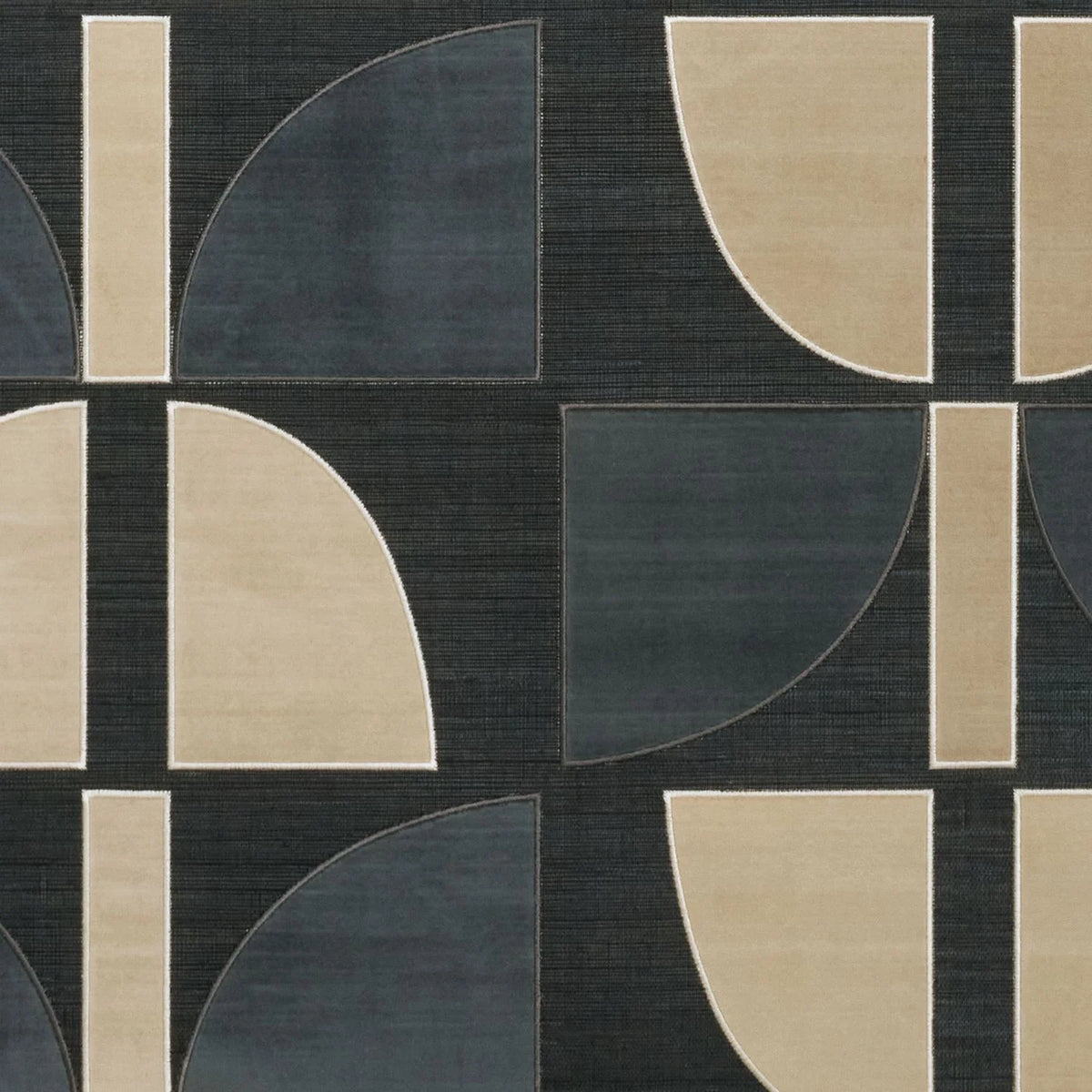 Casamance Hikari wallcovering — Noir Taupe