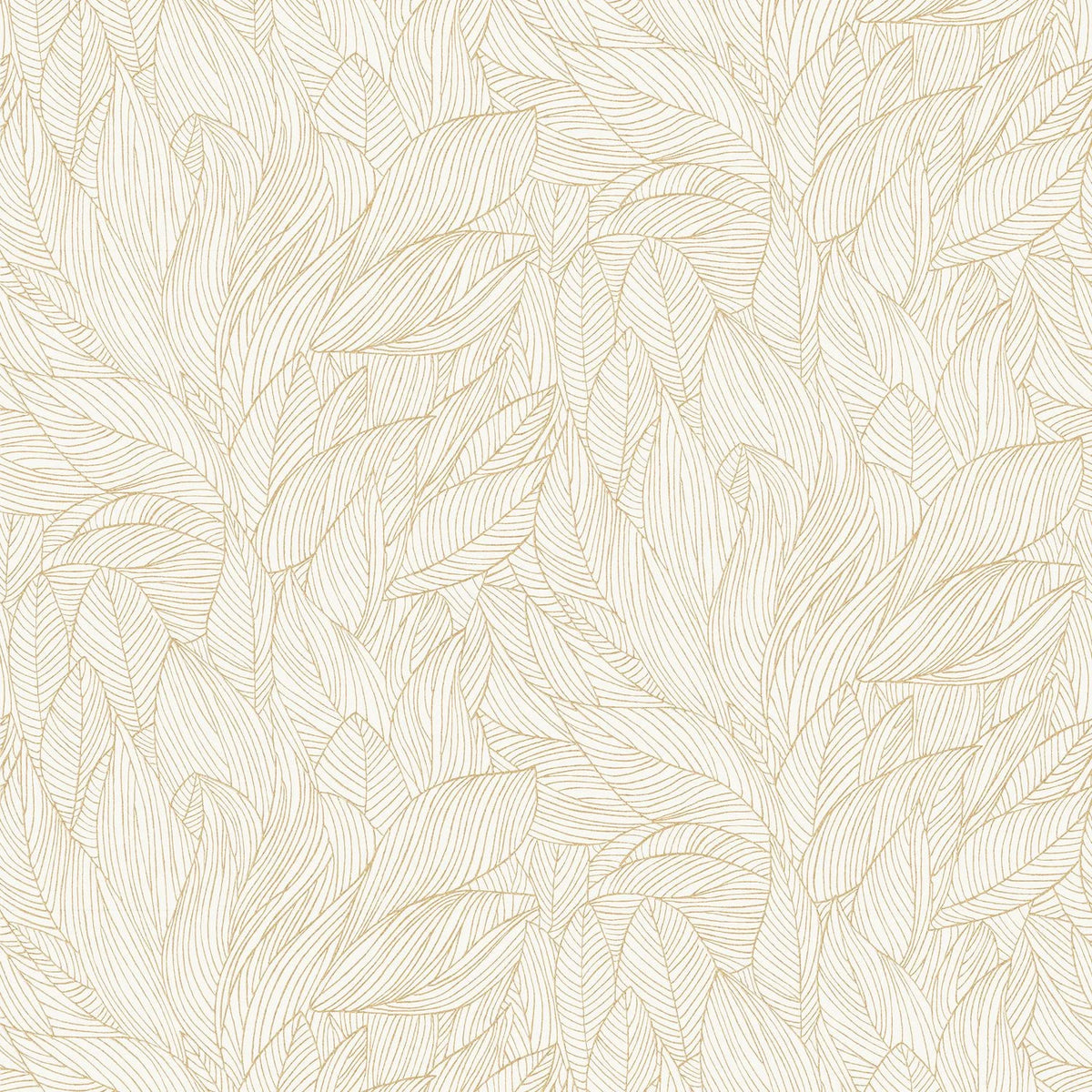 Casamance Hosta wallpaper — Ivoire/Doré