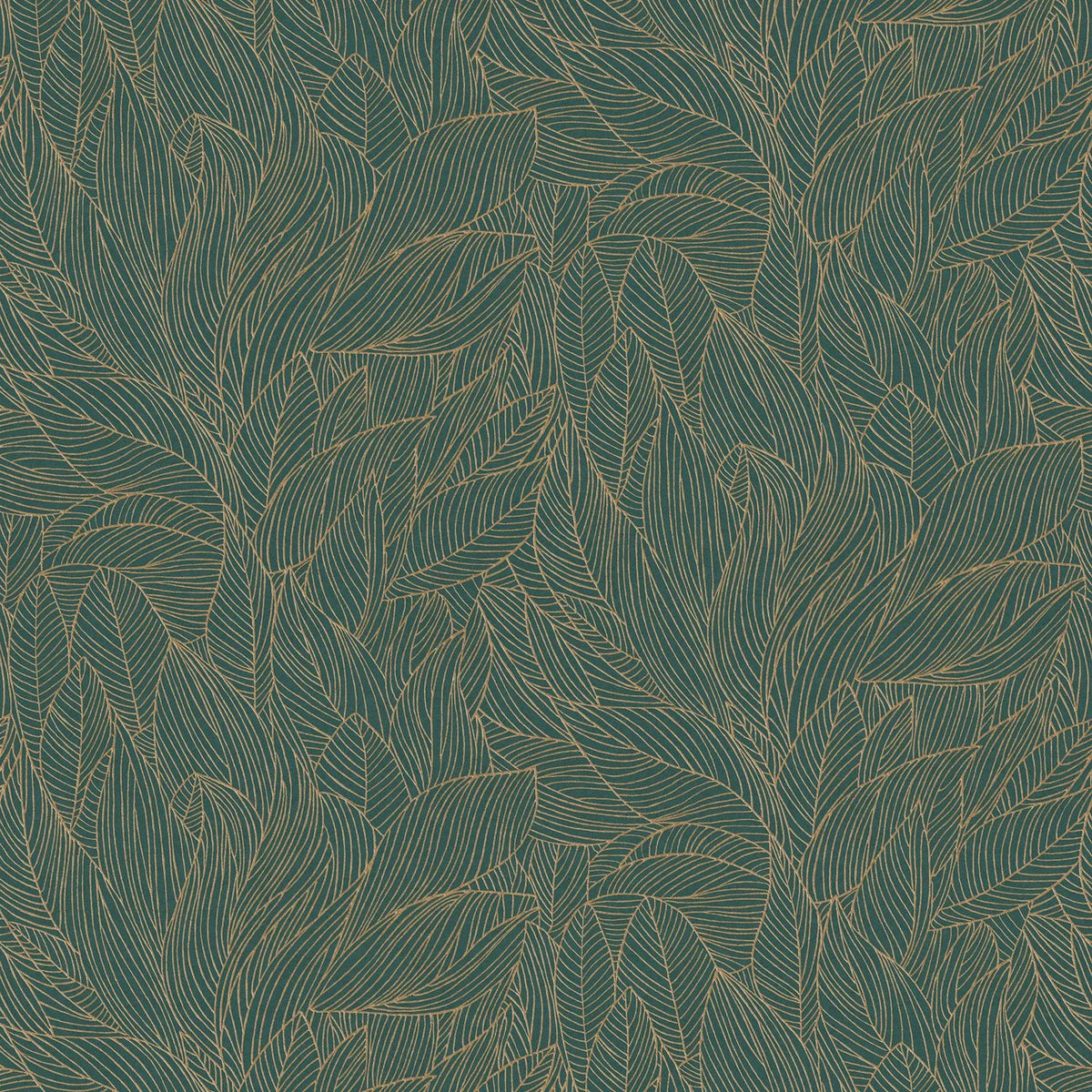 Casamance Hosta wallpaper — Jaspe/Doré