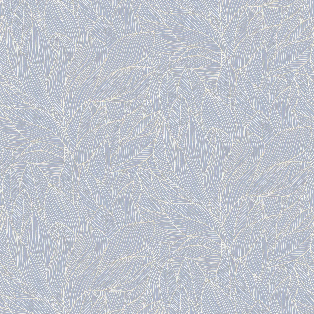 Casamance Hosta wallpaper — Lilas/Doré