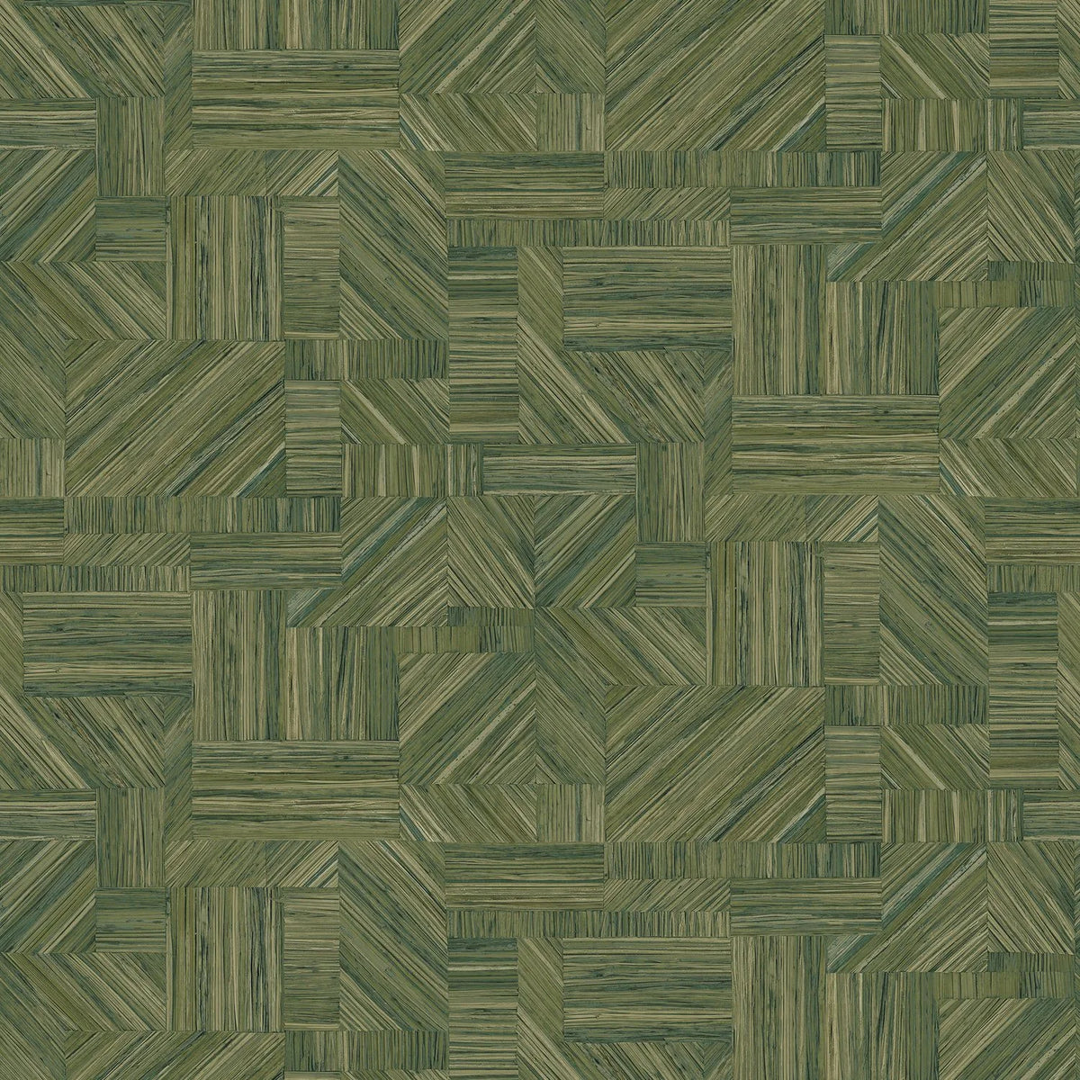 Casamance Imbrication wallpaper — Vert Mousse