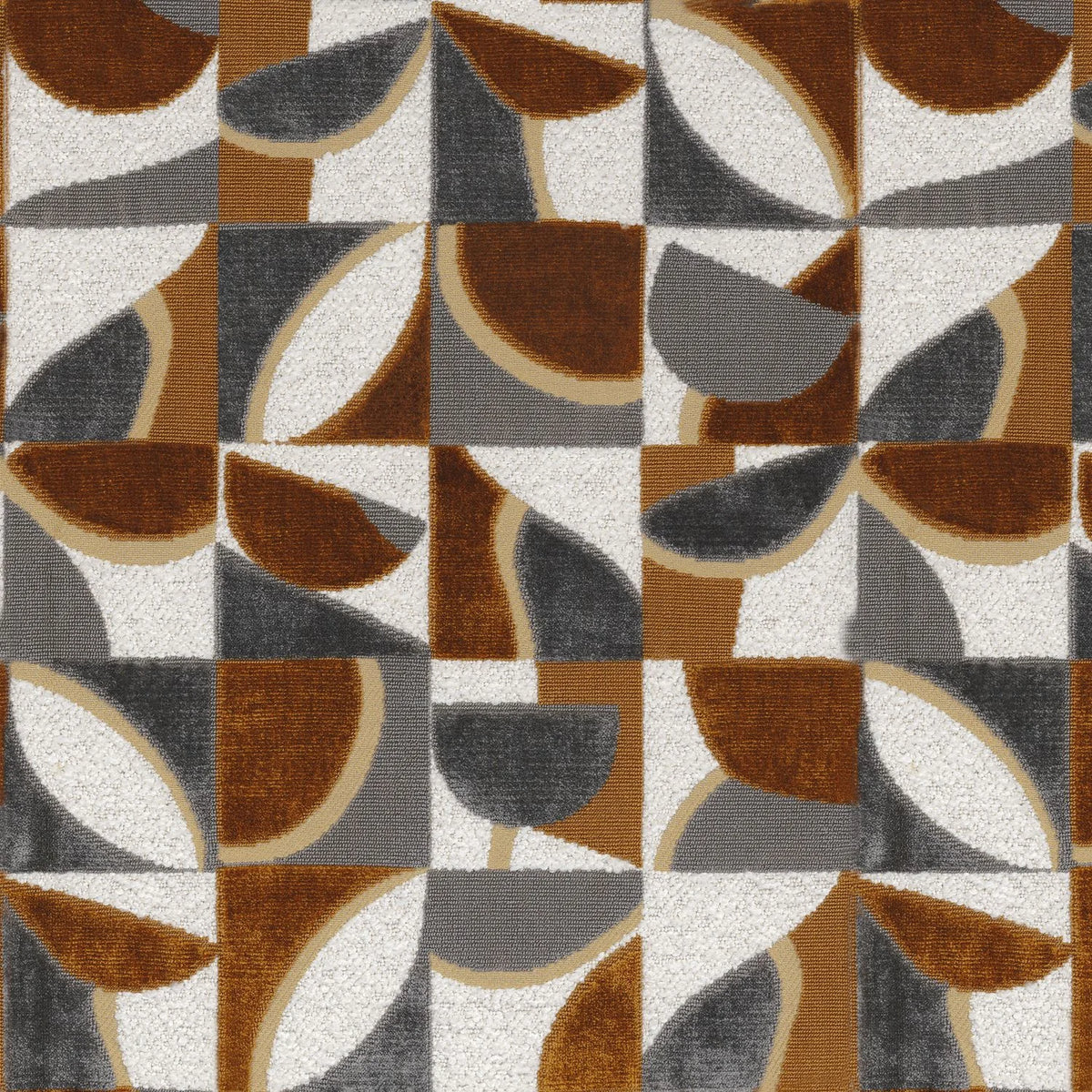 Casamance Impatient fabric — Ambre Acier