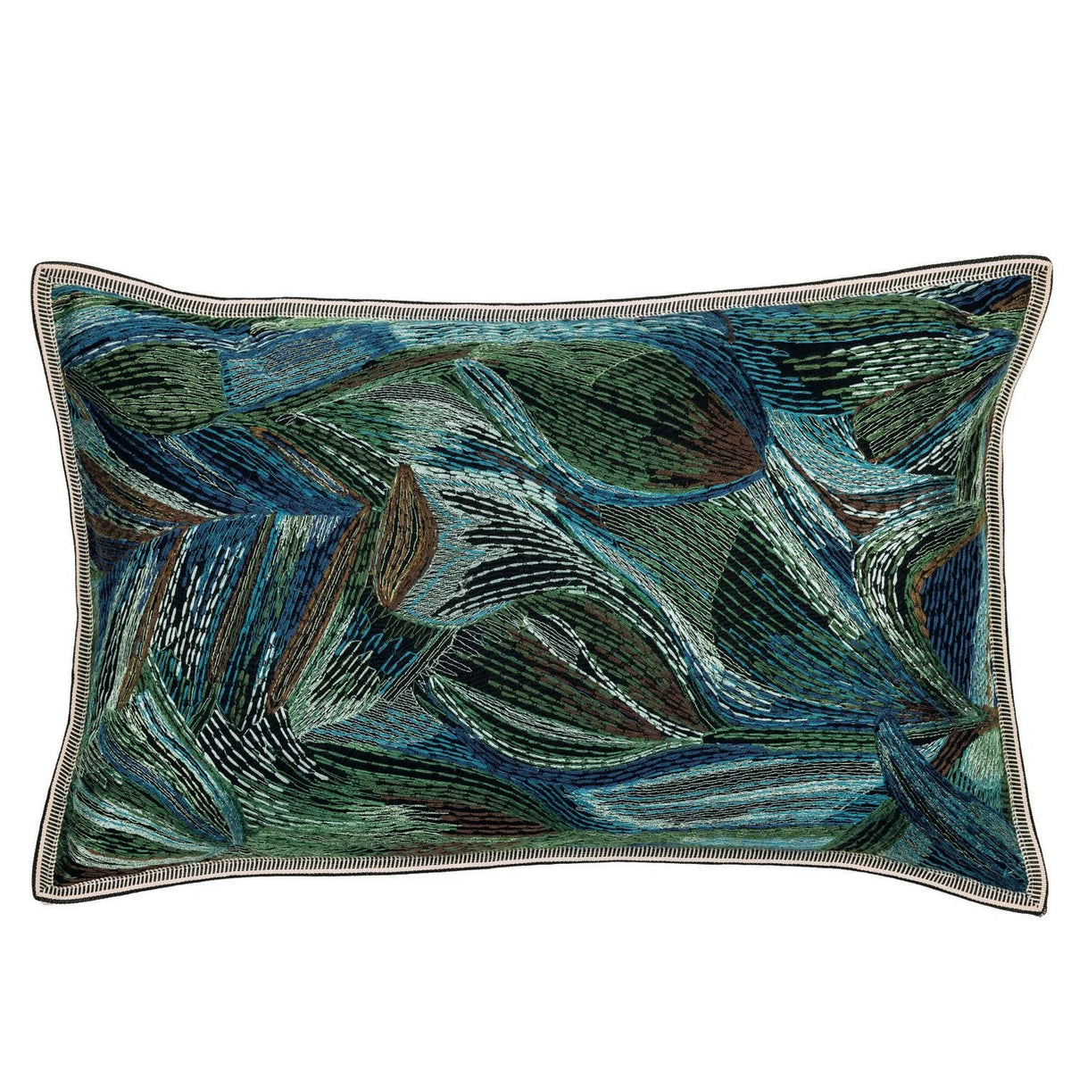 Casamance Iridis cushion cover — Multico Bleu