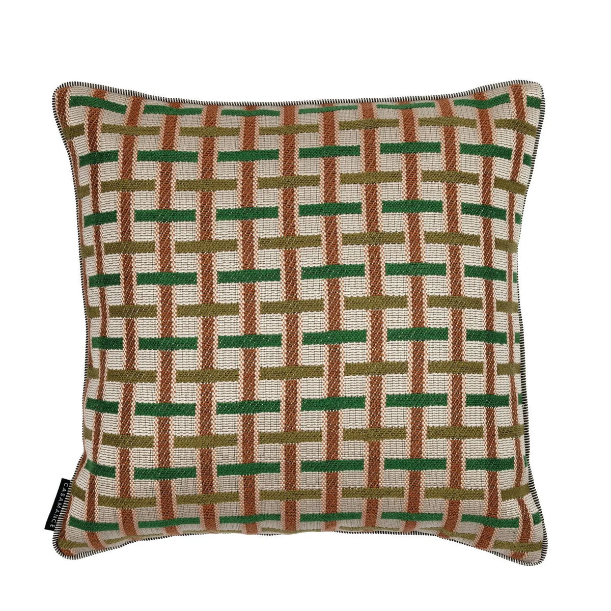 Casamance Ivy cushion cover — Vert