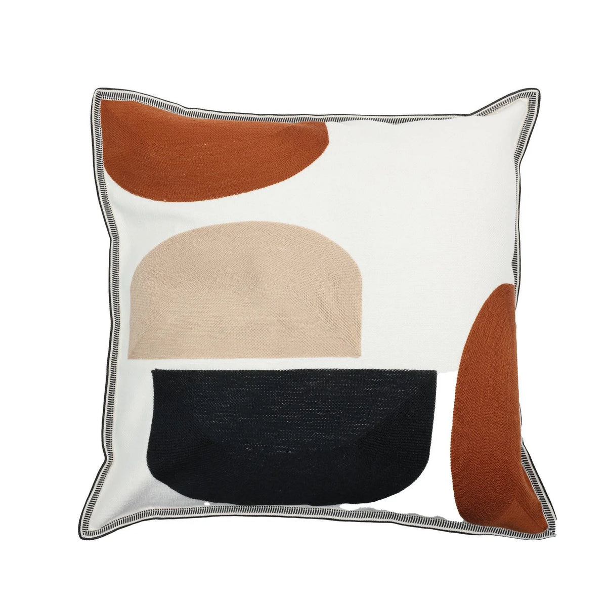Casamance Jojoba cushion cover — Nacre Noir