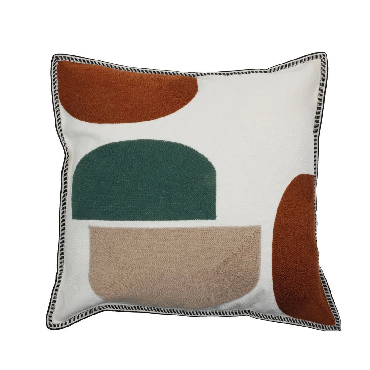 Casamance Jojoba cushion cover — Nacre Bleu Canard