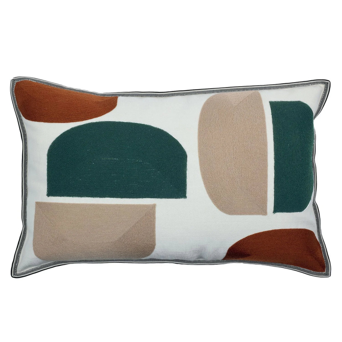 Casamance Jojoba cushion cover — Nacre Bleu Canard