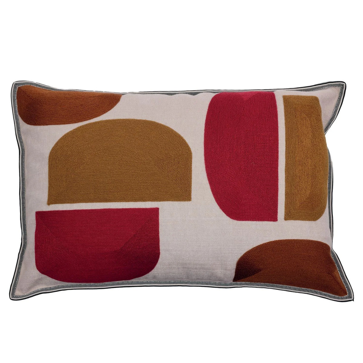 Casamance Jojoba cushion cover — Naturel Grenat