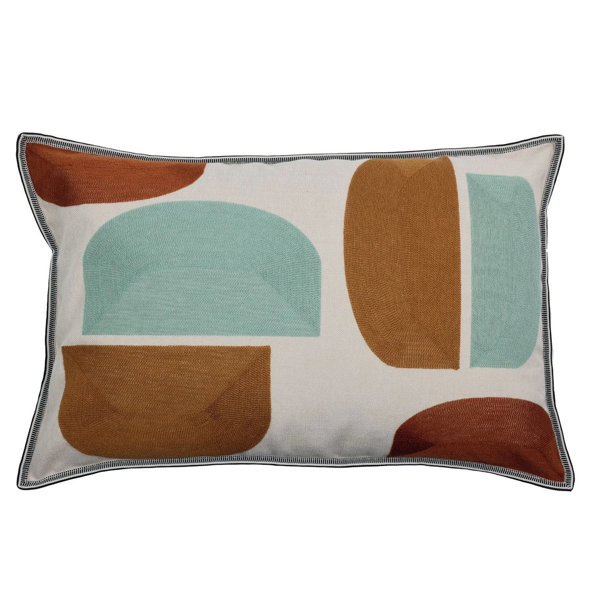 Casamance Jojoba cushion cover — Celadon Ocre