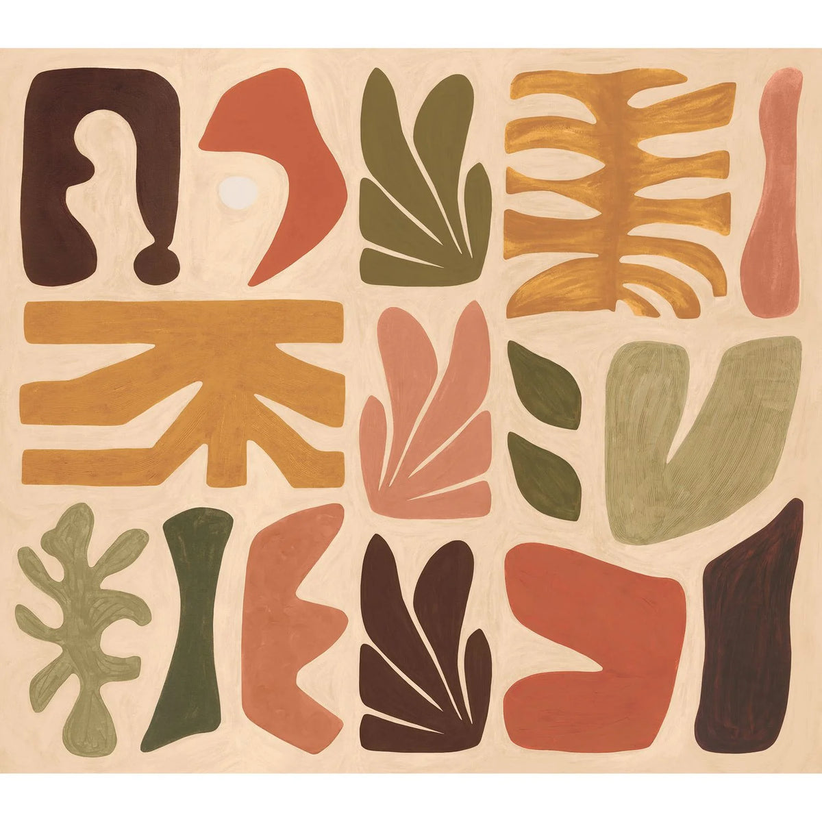 Casamance Jorge wallpanel — Nude/Kaki