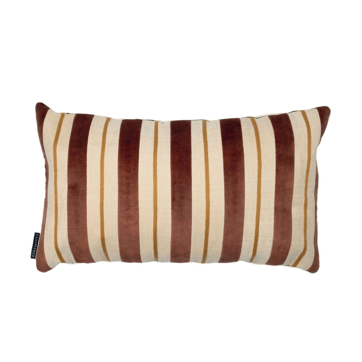 Casamance Joshua cushion cover — Cuivre Praline