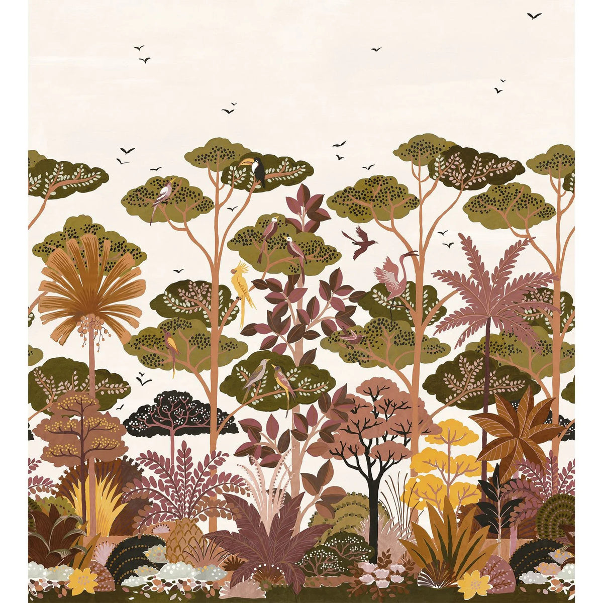 Casamance Kandy wallpanel — Blanc/Multico